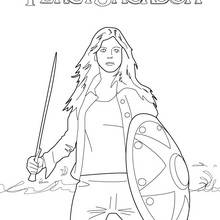 Coloriage Percy Jackson : Annabeth Chase