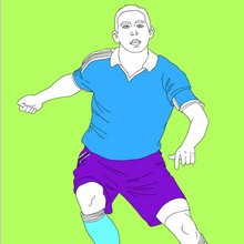 sport, Coloriage FOOTBALL