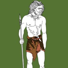 préhistoire, Coloriages Homo Sapiens