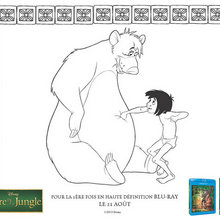 Coloriage Disney : Le Livre de la Jungle - Baloo et Mowgli