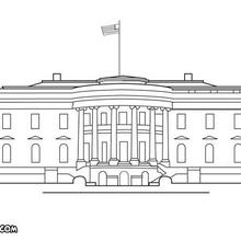 Coloriage de la Maison Blanche