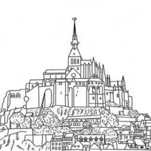 Coloriage du Mont St Michel