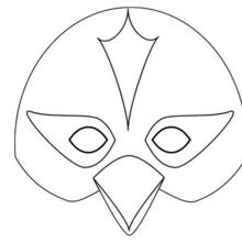 Masque à imprimer : Masque d'oiseau