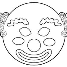 Masque à imprimer : Masque de Clown