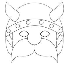 Masque à imprimer : Masque de Viking
