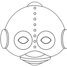 Masque à imprimer : Masque de Robot