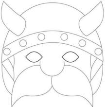 Masque à imprimer : Masque de viking