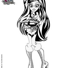 Coloriage : Ghoulia Yelps à dessiner