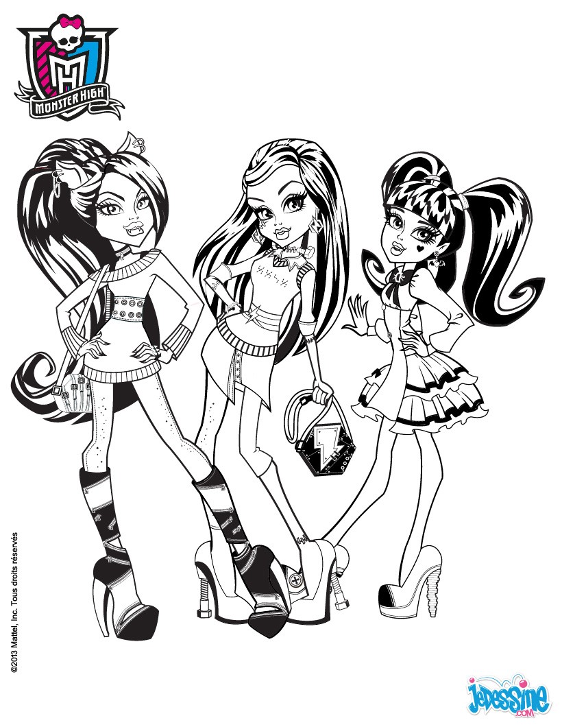 Coloriage204: imprimer coloriage monster high