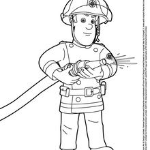 Coloriage : Sam le pompier