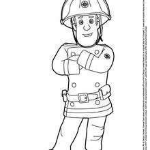 Coloriage : Sam le pompier à Pontypandy