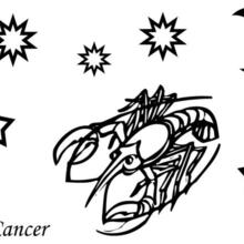 Coloriage du signe du Cancer
