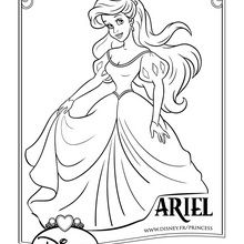 Coloriage Disney : Ariel