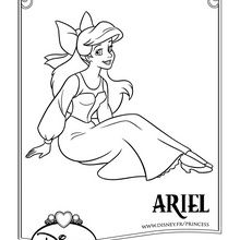 Coloriage Disney : Ariel, cette belle inconnue.