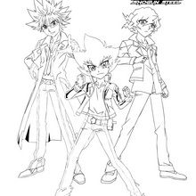 Coloriage : Groupe BEYBLADE 3 personnages