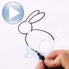 Tuto de dessin : Dessine un lapin