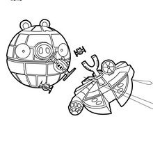 Coloriage : Etoile noire - Angry Birds Star Wars