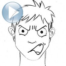 Tuto de dessin : Dessiner une expression du visage : la colère