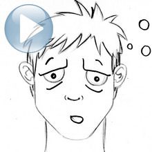 Dessiner une expression du visage : la fatigue