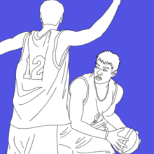 sport, Coloriage BASKETBALL