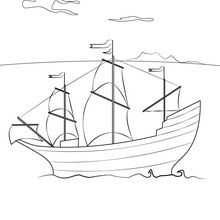 Coloriage : Mayflower