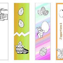 Marque-page : 4 signets de Pâques à imprimer
