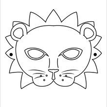 Masque à imprimer : Masque de lion