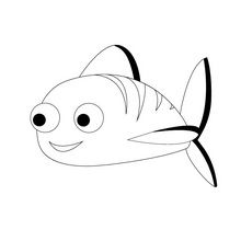 Coloriage : Petit poisson d'avril
