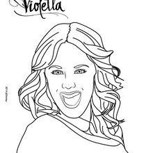 Coloriage : Portrait de Violetta