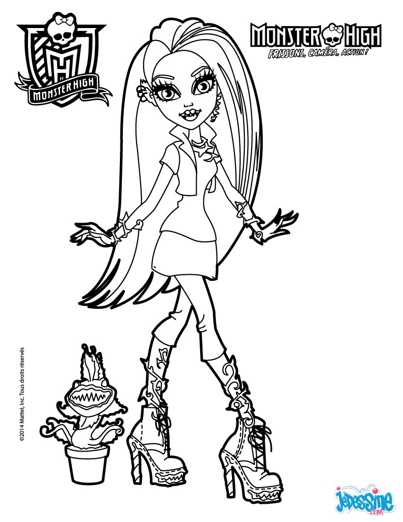 Monster High Venus Mcflytrap - Free Coloring Pages