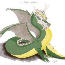 Dessin d'enfant : Le dragon de Lea