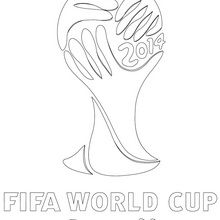 Coloriage : Logo de la Coupe du Monde 2014