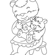 Coloriage : Maman ours