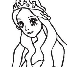 Princesse sirène avec sa couronne
