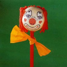 Tête de crayon Clown