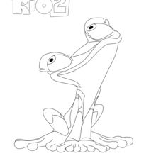 Coloriage : Gabi, la grenouille de RIO 2
