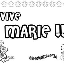 Coloriage : Marie