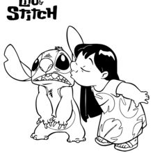 Coloriage Disney : Lilo et Stitch