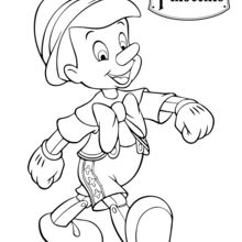 Coloriage Disney : Pinocchio