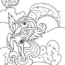 Coloriage : Princesse Celestia