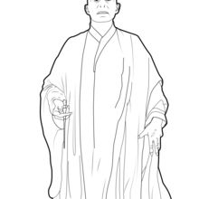 Coloriage Harry Potter : Voldemort