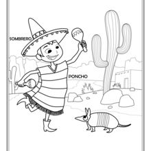 Coloriage : Mexicain