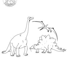 Coloriage : Dinosaures
