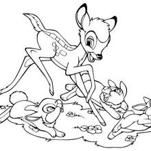 Coloriage Disney : Bambi