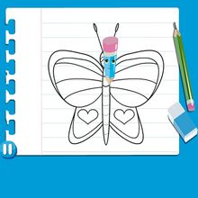 Leçon de dessin : Dessiner un papillon