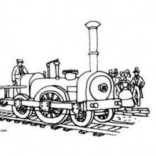 Coloriage d'une locomotive
