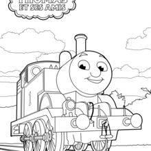 Coloriage : Thomas le petit train