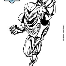 Coloriage : Max Steel en armure complète