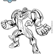Coloriage : Max Steel Turbo en super héros