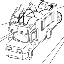 Coloriage application Jedessine : Camping-car